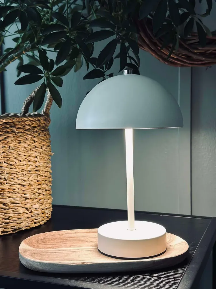 Bordlampe med touch - Hvit