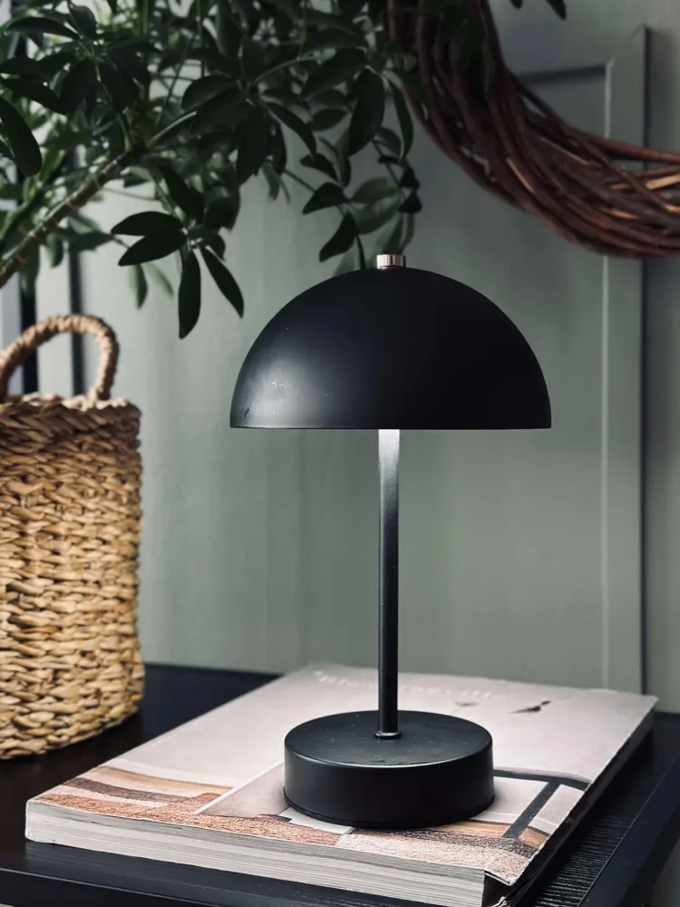 Bordlampe med touch - Svart