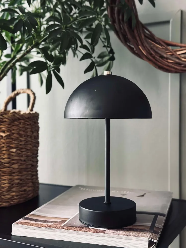 Bordlampe med touch - Svart