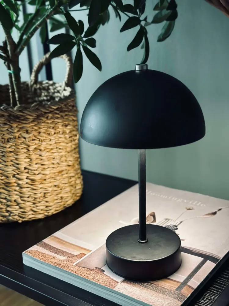 Bordlampe med touch - Svart