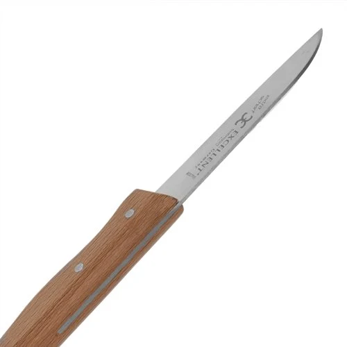 2-pakning Solinger fruktkniv og grønnsakskniv, rett og buet, håndslipt rustfritt stål - rustfritt - med vannbestandig ekte...