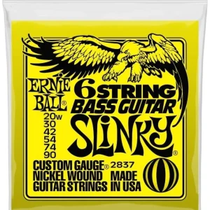 Ernie Ball 2837 6-streng Bassgitar Slinky Nickel