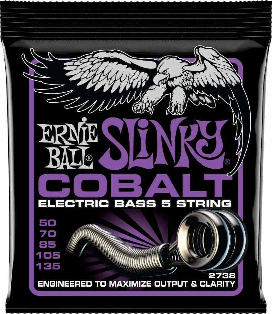 Ernie Ball 2738 5-strengers Kobalt Power Slinky Bass