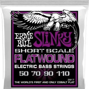 Ernie Ball 2817 Flatwound Slinky Short Scale Bass Power Slin