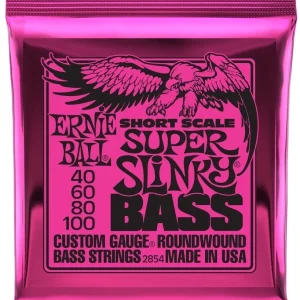 Ernie Ball 2854 Short Scale Bass Super Slinky Nickel