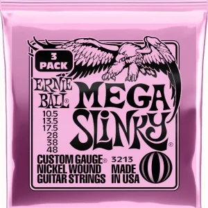 Ernie Ball 3213 Mega Slinky Nickel 3-pack