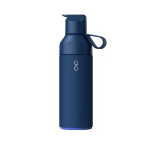 Ocean Bottle GO drikkeflaske 500 ml – Ocean | Miljøvennlig gjenbruksflaske med sugerør