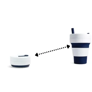 Stojo Pocket Gjenbrukskopp | 355 ml | Indigo