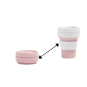 Stojo Pocket Gjenbrukskopp | 355 ml | Rose