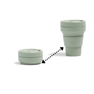 Stojo Pocket Gjenbrukskopp | 355 ml | Sage
