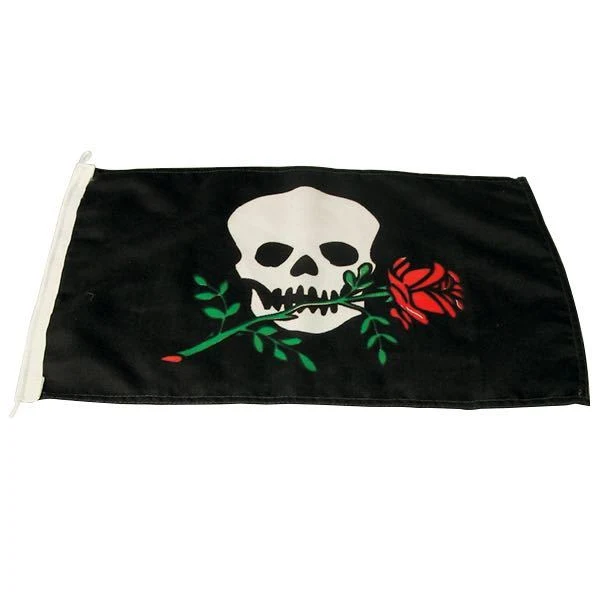 1852, Stemningsflagg Pirat/Rose, 30x45cm