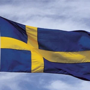 Adela, svensk flagg, 420x263 cm, marineblå polyester