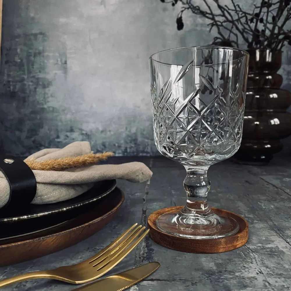 Glassbrikke / Coaster - oljet akasietre