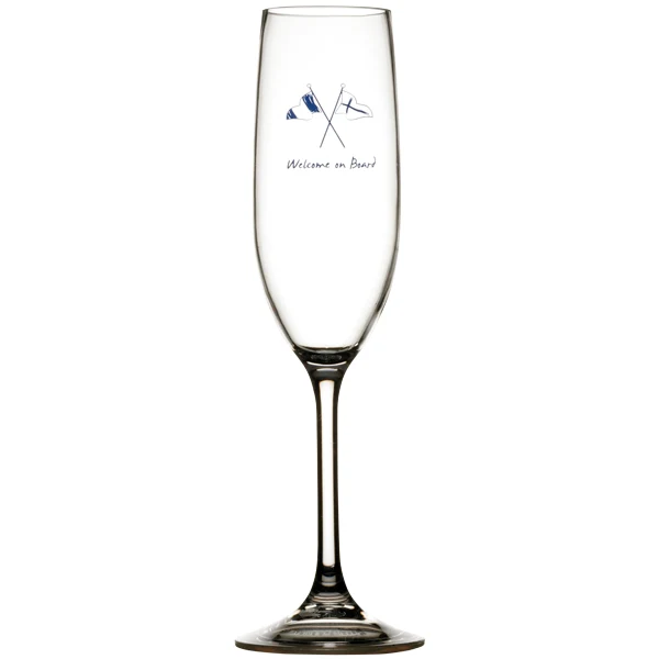 Marine Business, Champagneglass 236 ml, Tritan, 6 stk, 25,0 cm, Sklisikker, 90 sek maks mikrobølgeovn