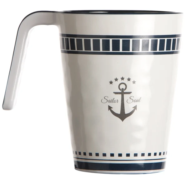 Marine Business, Sailor Soul krus Ø8,4 cm, marineblå/hvit, 6 stk