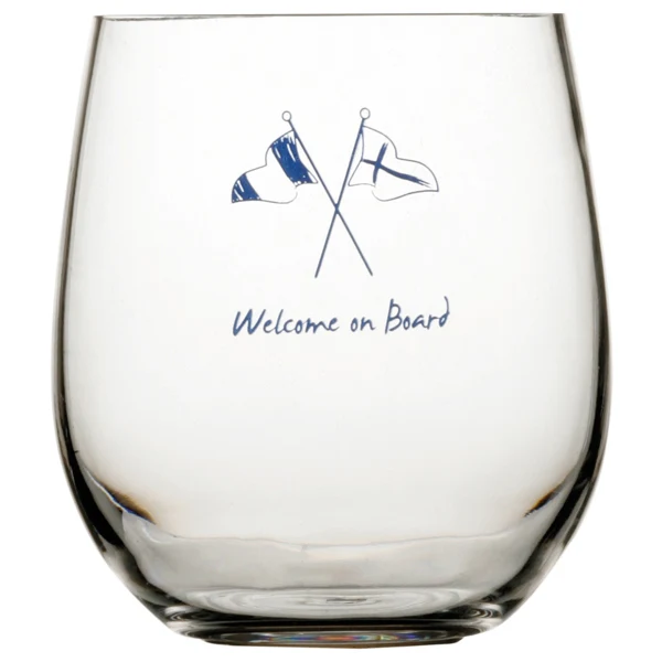 Marine Business, Vannglass 414 ml. med sklisikker ring, 6 stk., Tritan, 10,0 cm høy