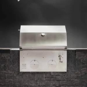 B24 Stainless Steel Built Charcoal Grill - Kullgrill av rustfritt Stål - M-Grills