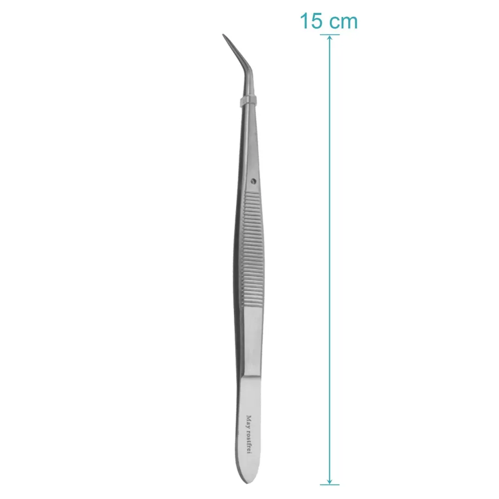 3-pakning kokkepinsetter ca. 16 cm lange - kjøkkenpinsett og serveringspinsett i rustfritt stål