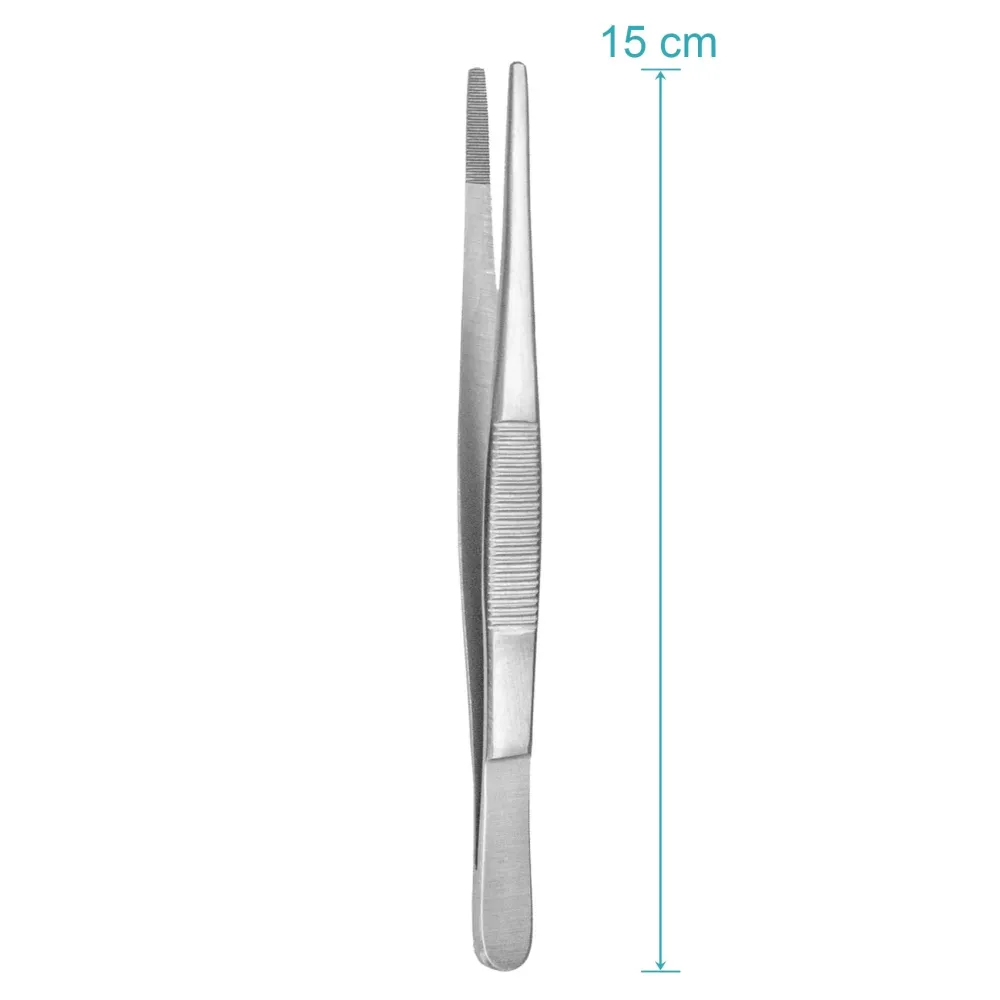 3-pakning kokkepinsetter ca. 16 cm lange - kjøkkenpinsett og serveringspinsett i rustfritt stål