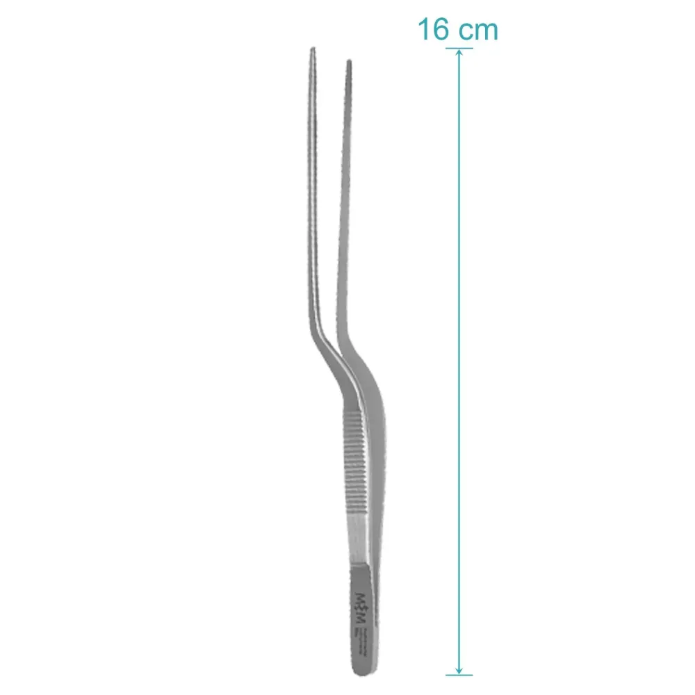 3-pakning kokkepinsetter ca. 16 cm lange - kjøkkenpinsett og serveringspinsett i rustfritt stål