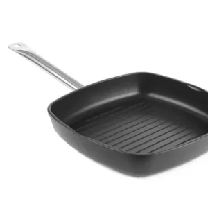 Grillpanne - rillet overflate Titanium 550x290x(h)55mm
