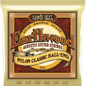 Ernie Ball 2069 Earthwood 80/20 Folk Nylon Ball End