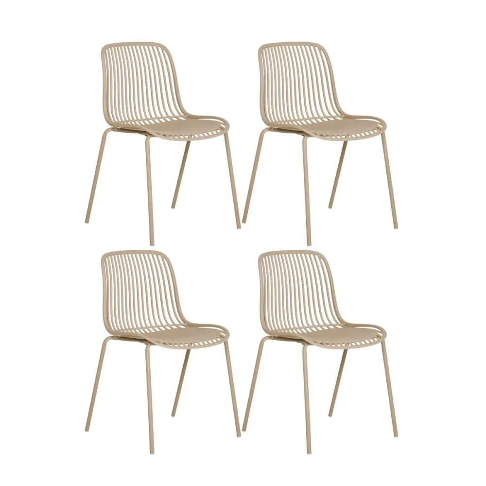4-pk Branson hagestol beige