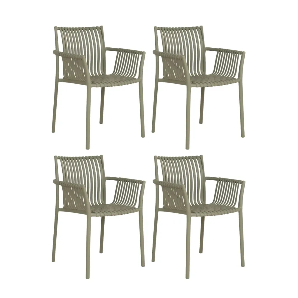 4-pk Tulsa hagestol grønn