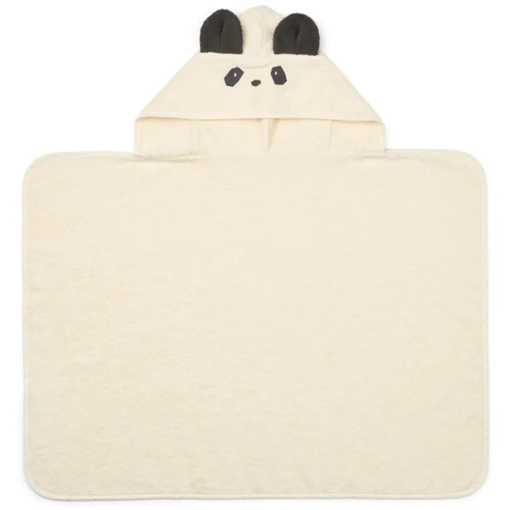 LIEWOOD Creme De La Creme Vilas Panda Baby Hooded Håndkle