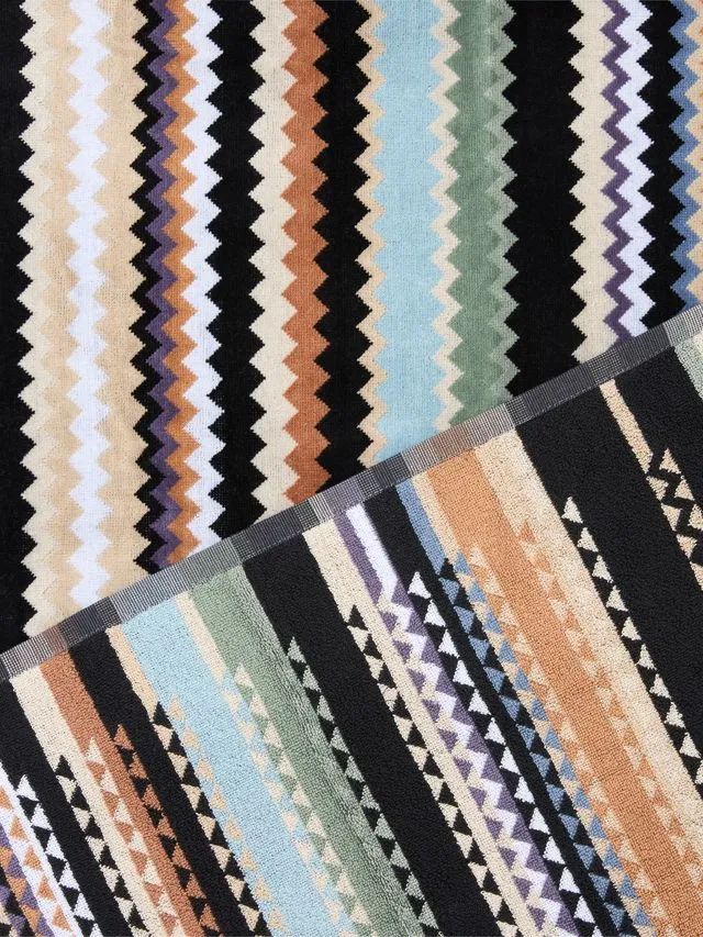 CURT BATH SHEET Beige Multicolor