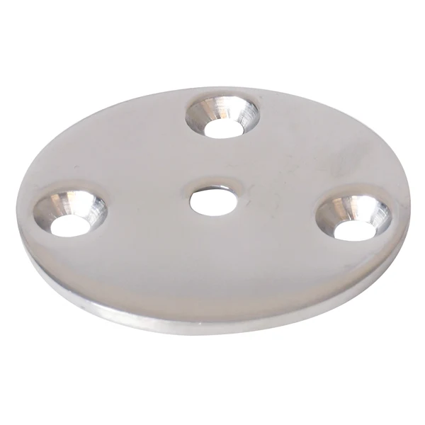 Bunnplate RF Rund Ø58mm, Rustfritt stål