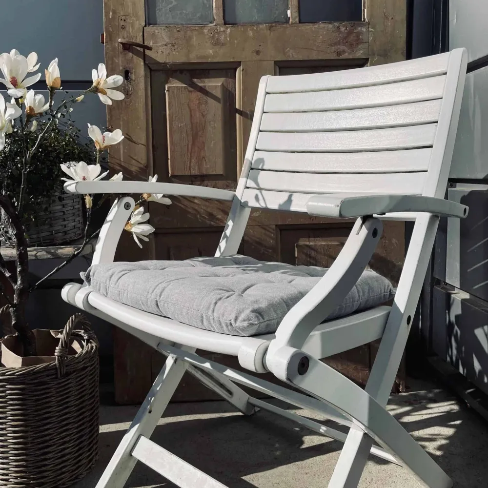 Hagehynde futon – Grå 40×40