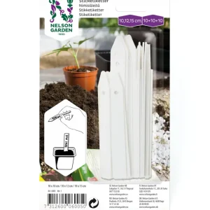 Nelson Garden stikketiketter i plast – hvit