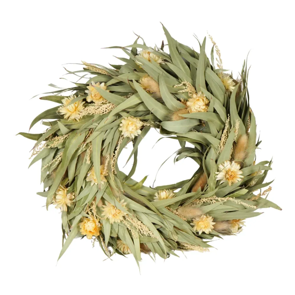Tørket blomsterkrans – Small (Ø 25 cm)