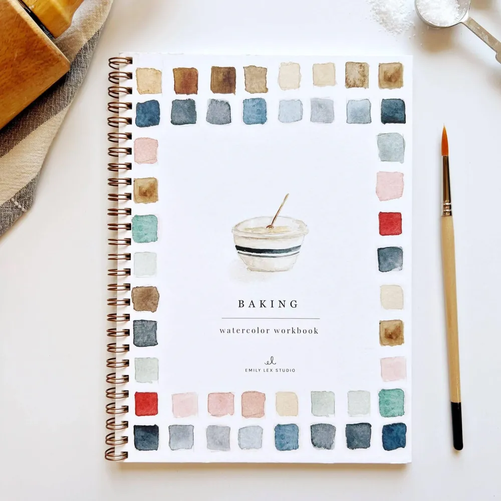 Akvarell malingsbok - Baking