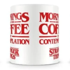 Stranger Things Mug Coffee and Contemplation