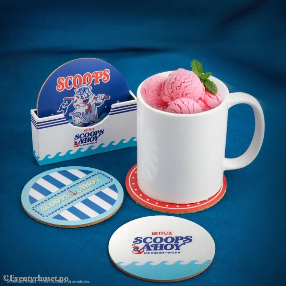 Stranger Things Scoops Ahoy Coaster 4-Pack