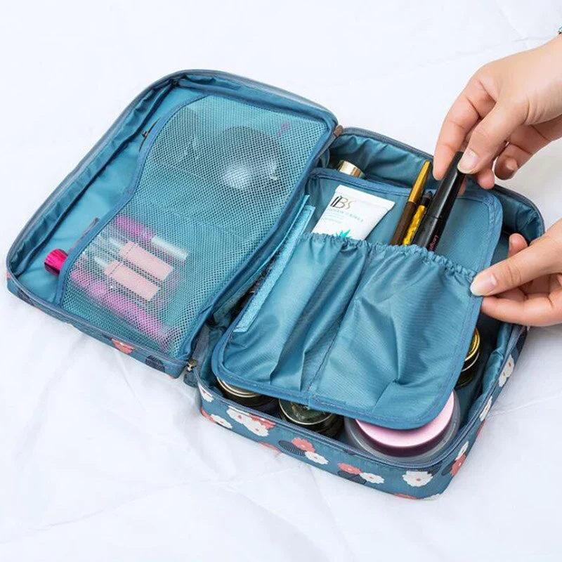 Multifunksjonell Kvinner Makeup Kosmetisk Reise Pouch Luvikno