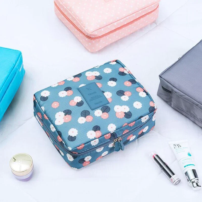 Multifunksjonell Kvinner Makeup Kosmetisk Reise Pouch Luvikno