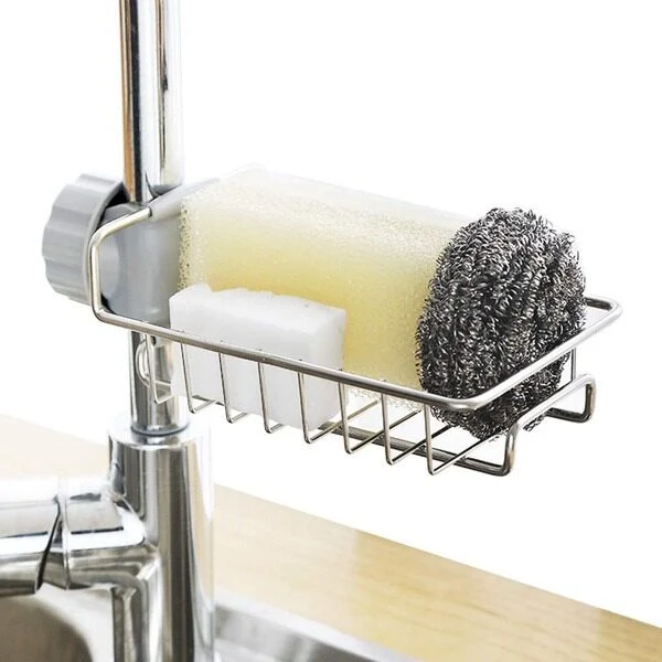 Sink Caddy Organizer Rustfritt Stål Luvikno