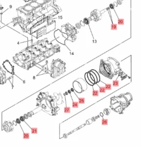 Yamaha 6LE-W0001-20 Pakningssett Jet Unit 1.9L 2024+
