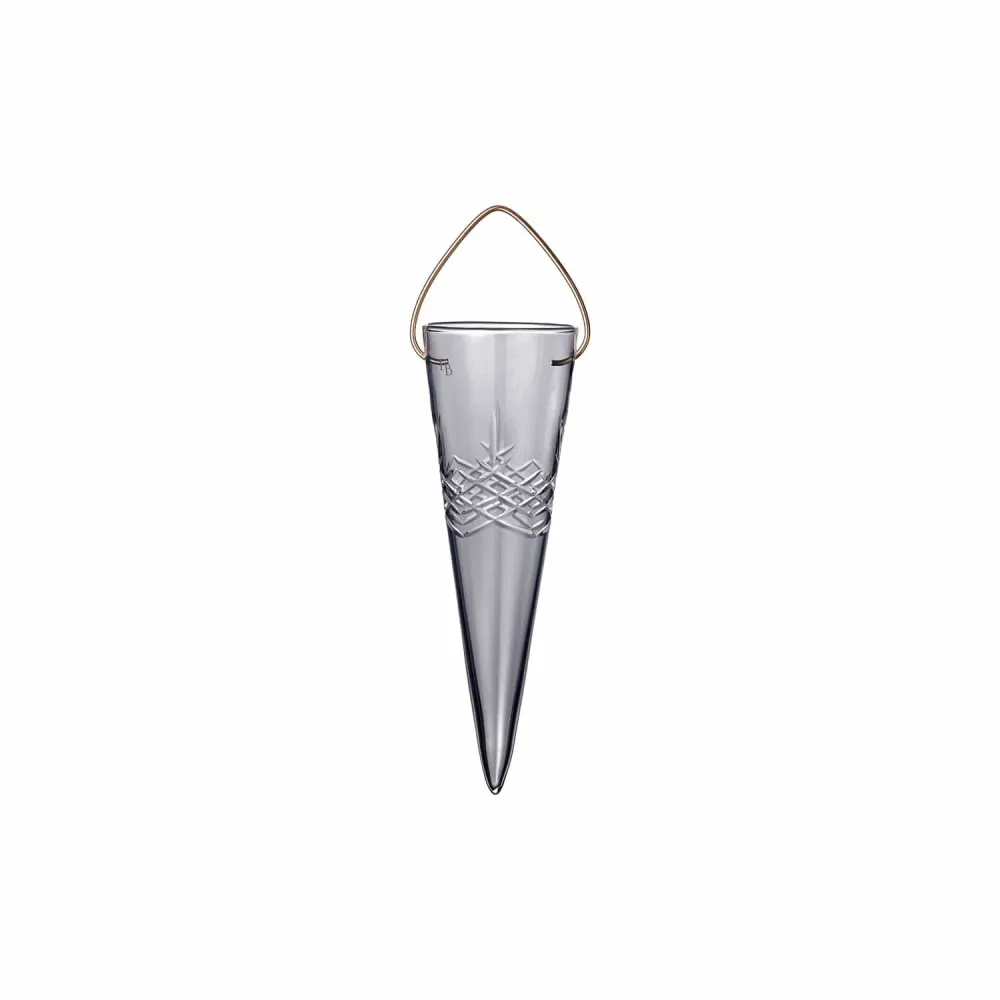 Crispy Glass Cone Dark // Grå - 1 stk.