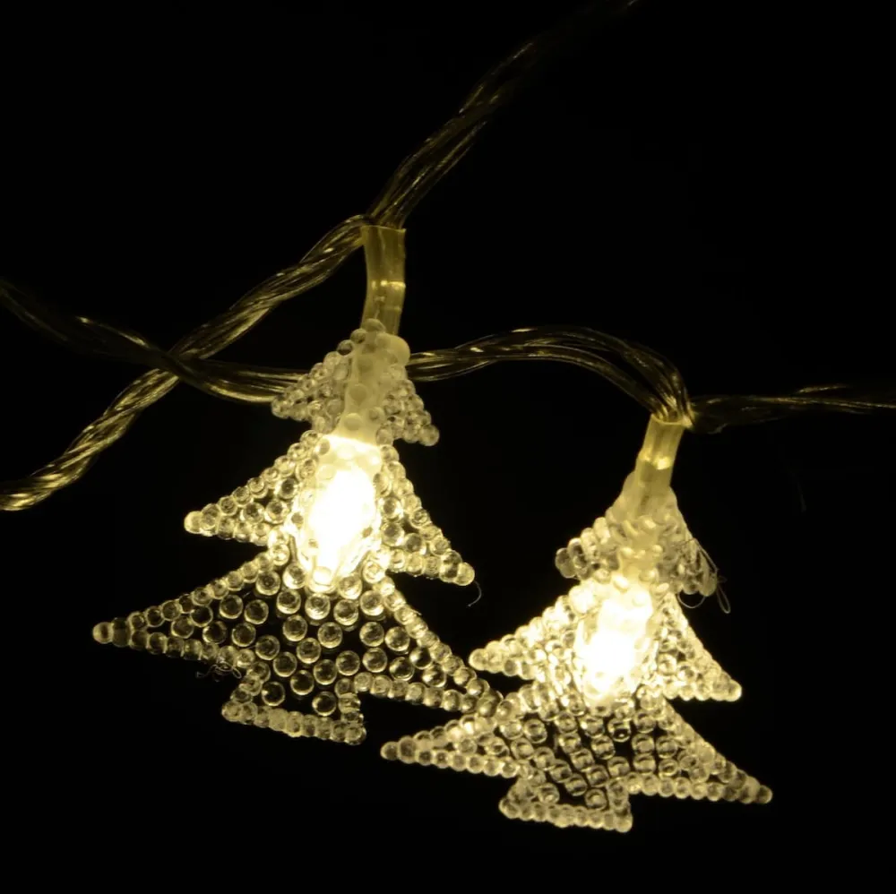 LED-Lyslenke m/Juletrær (3 meter)