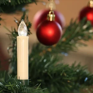 Juletrelys med 10 lys på klemme – Vintage Christmas