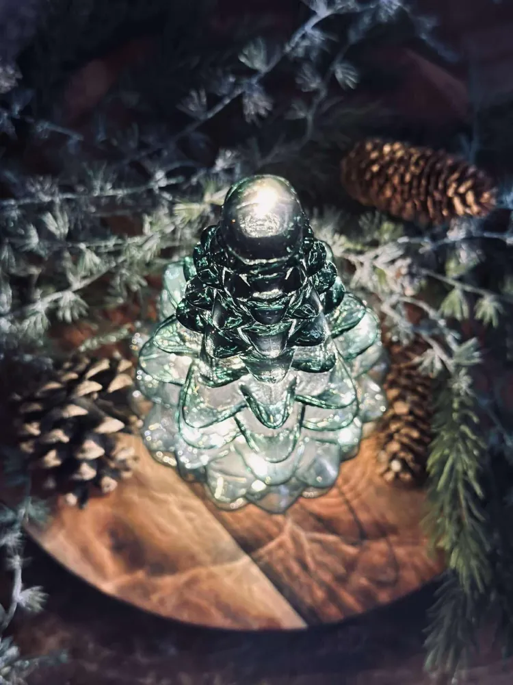 Juletre i glass