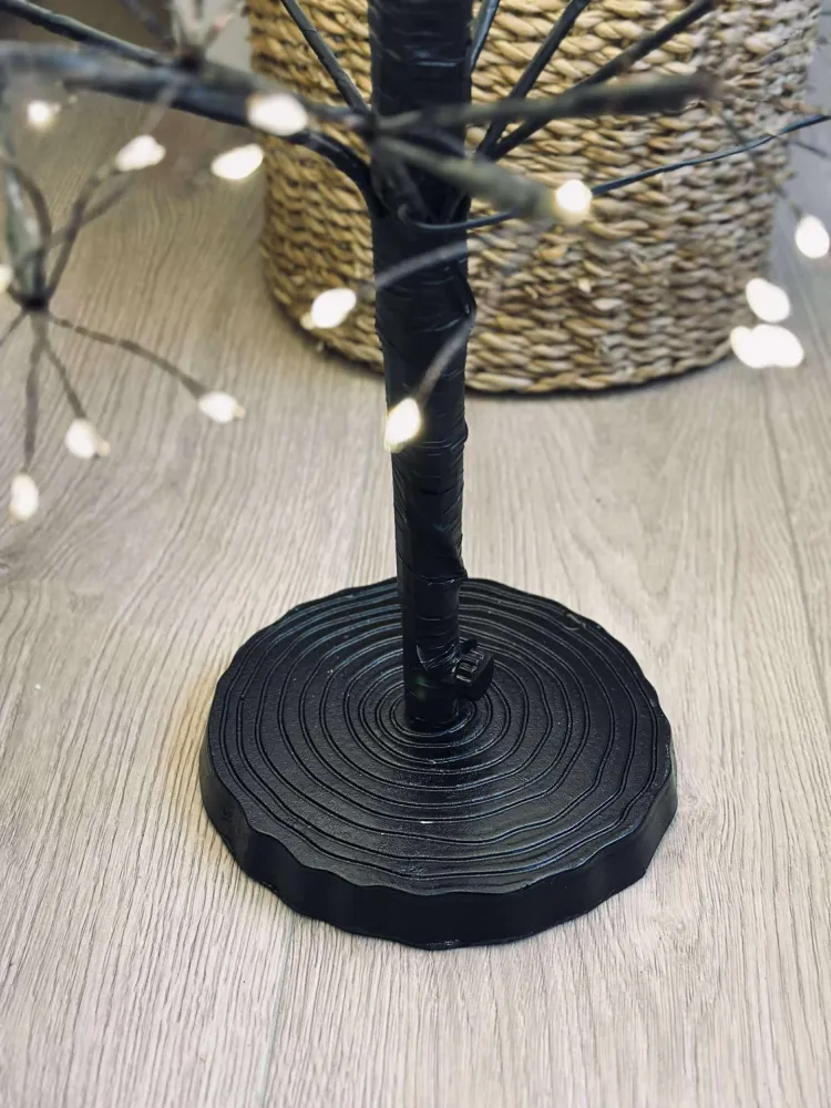 Juletre med 600 LED-lys - Black