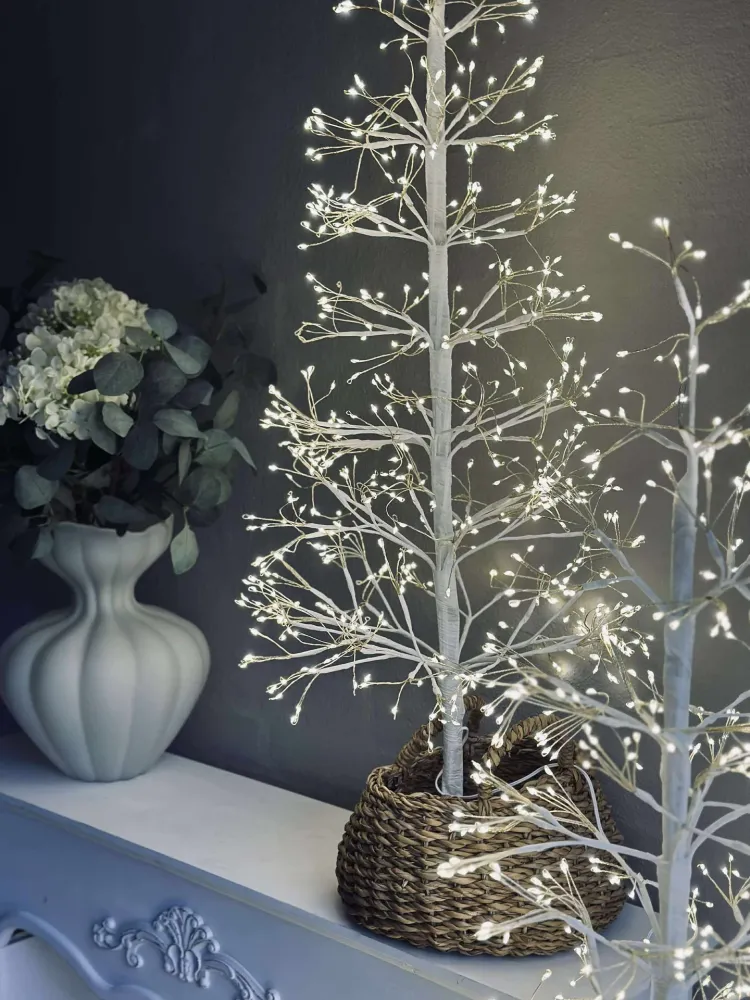 Juletre med 600 LED-lys - Hvit