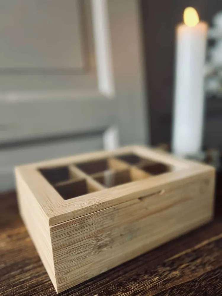 Tea-box med lokk - Bambus