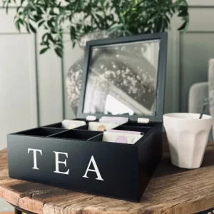 Teabox med 9 rom – Black