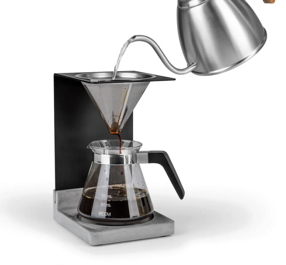 BEEM kaffetraktersett Pour Over betonglook